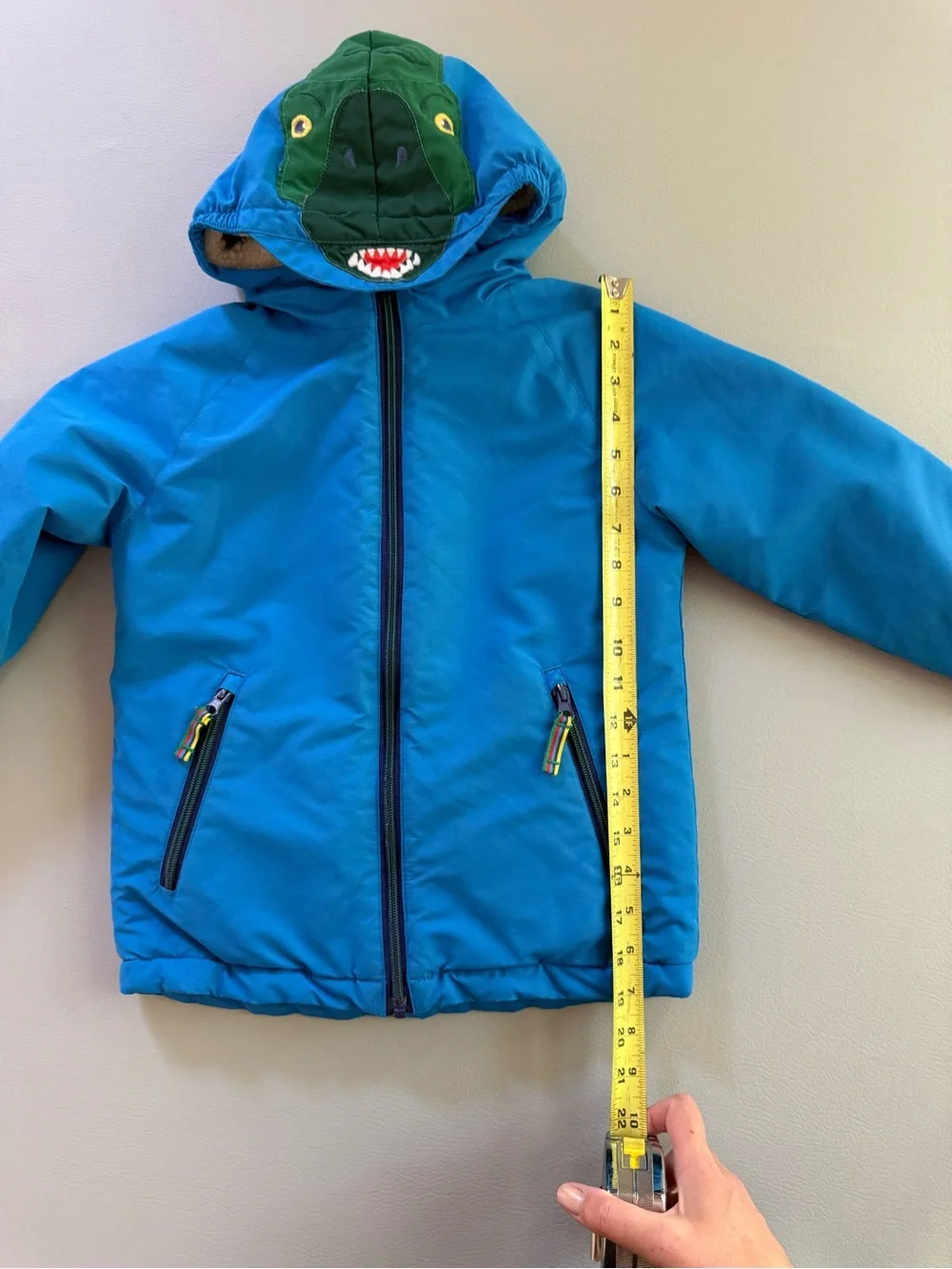 Mini Boden Dinosaur Fleece Lined Jacket Winter Jacket Kids size 5-6Y 5 6 - Fair